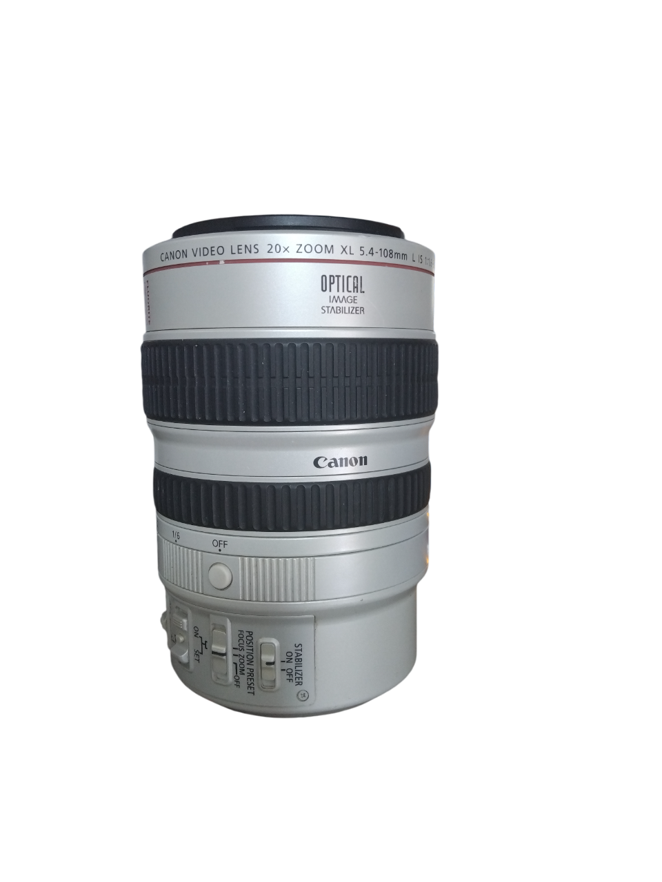 Canon 5.4-108mm f/1.6-3.5 HD Video Lens (20x Zoom) - with Optical Stabilization (Pre-Owned)