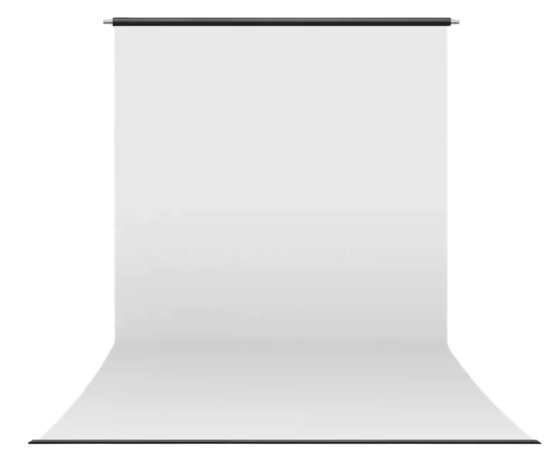 Professional PVC Vinyl Photo Backdrop (3x6m) - Double-Sided White/Black | Studio Quality (New)