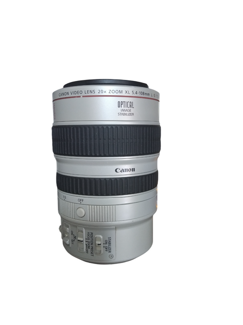 Canon 5.4-108mm f/1.6-3.5 HD Video Lens (20x Zoom) - with Optical Stabilization (Pre-Owned)